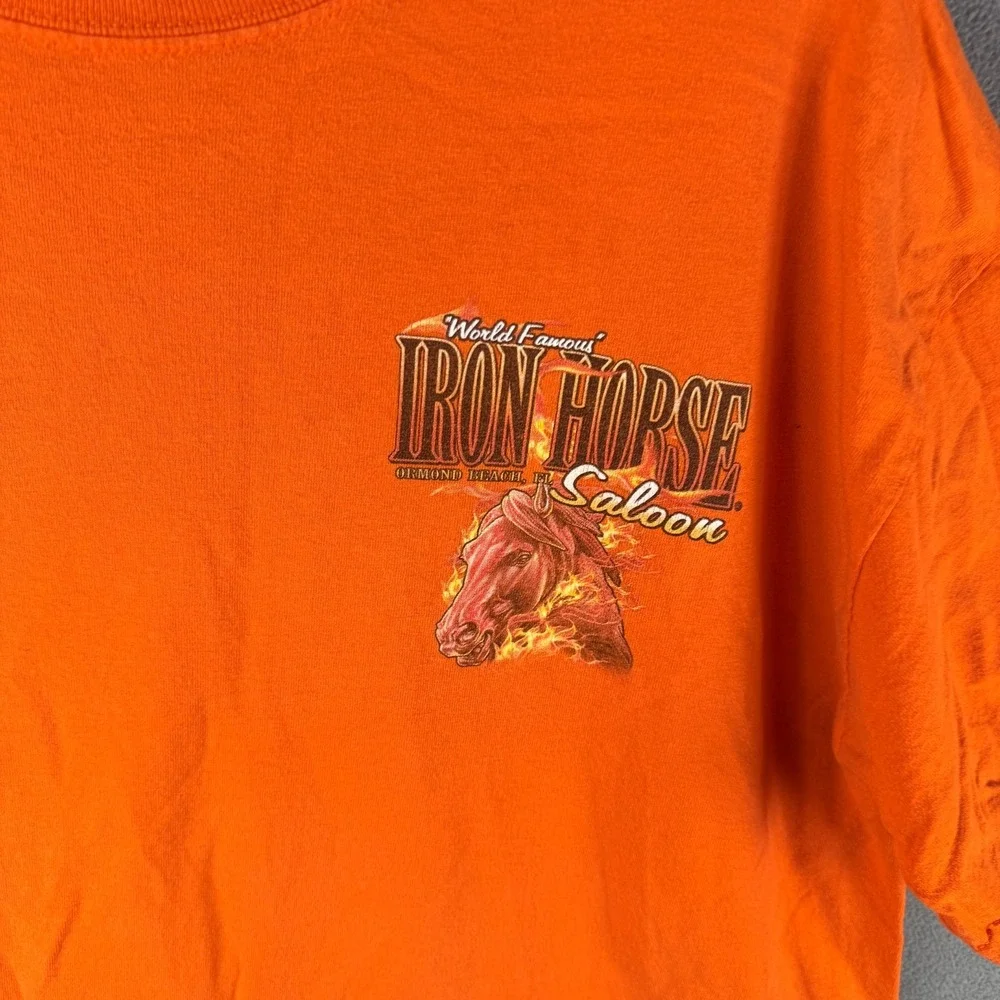 Y2K Iron Horse Saloon Mens T Shirt‎ Motorcycle 2016 Daytona 75th Ann XL